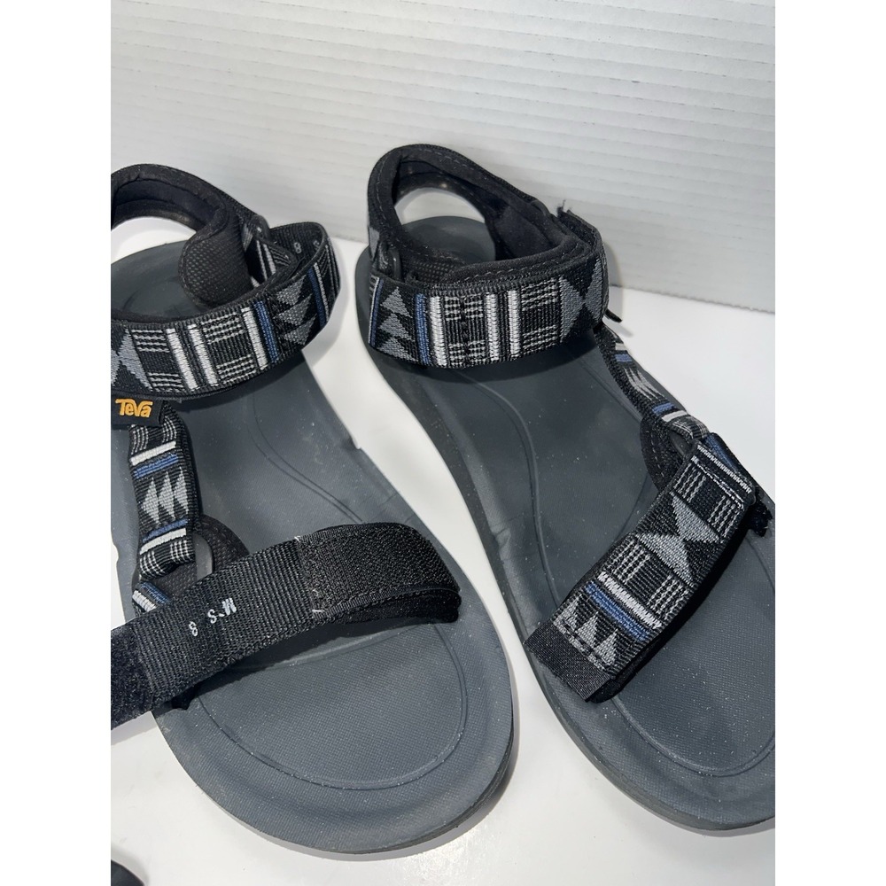 Teva Original Premier Mens Size S-M 8 Sandals Black Aztec Southwest Hiking Comfy